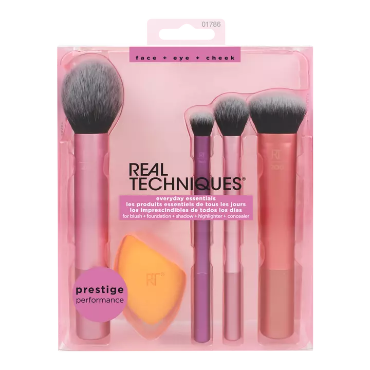 Real Techniques Everyday Essentials Makeup Brush & Sponge Set