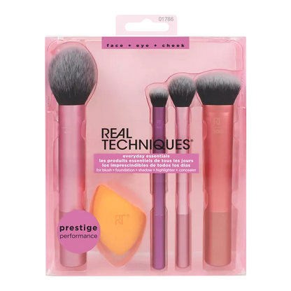 Real Techniques Everyday Essentials Makeup Brush & Sponge Set