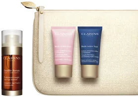 Clarins double serum 30ml + multi-active day cream + multi-active night cream